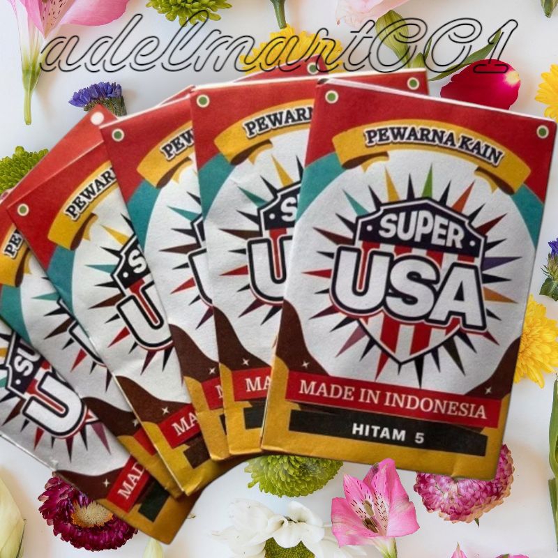 Wantex Hitam Super Pekat-Pewarna Tekstile-Wantex Super Usa Warna Hitam Pekat Tidak Mudah Luntur