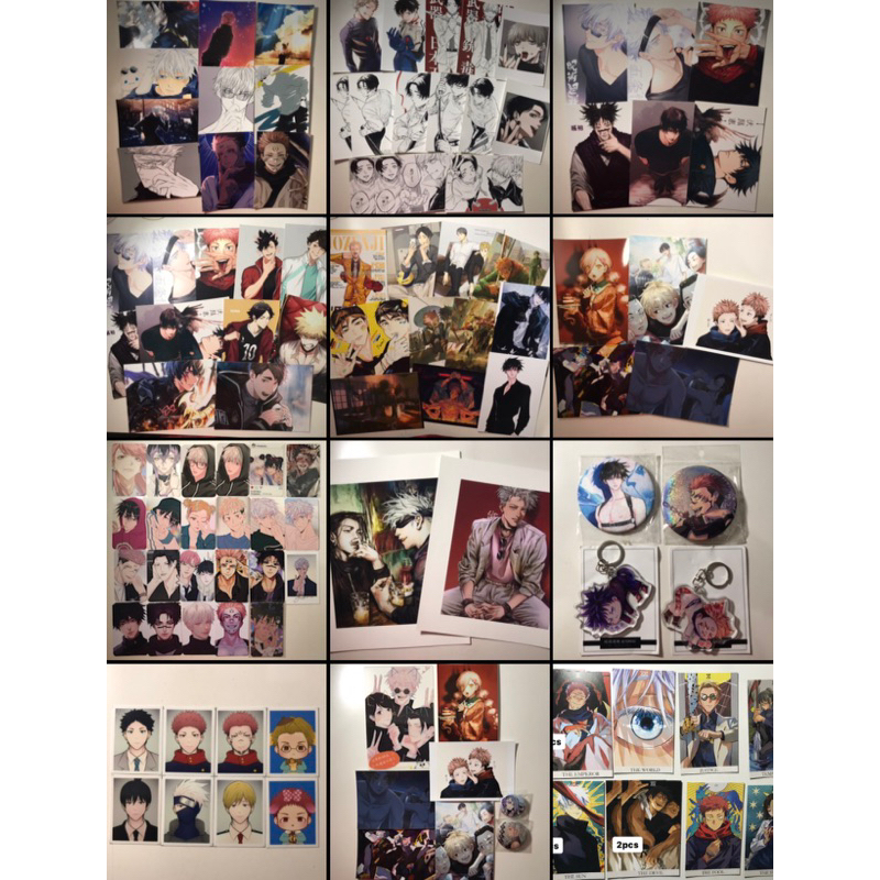 [READY STOCK— 6 MARET 2024] BACA DESKRIPSI — Postcard Artprints onegingek jujutsu kaisen , haikyuu ,