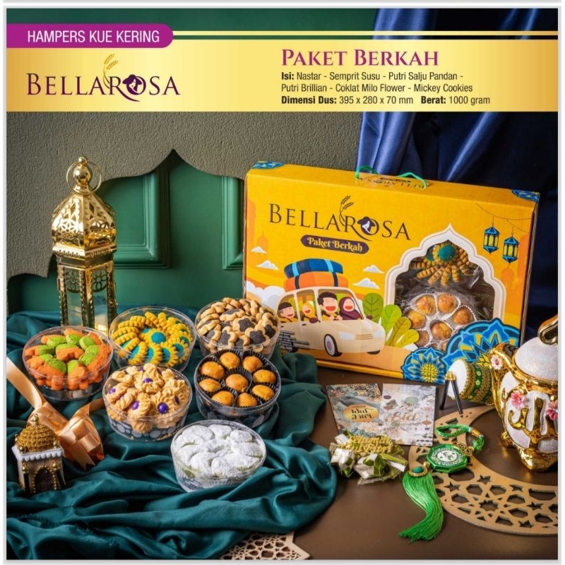 

BELLA ROSE - PAKET LEBARAN KUE KERING / HAMPERS IDUL FITRI / EID MUBARAK / PAKET COOKIES LEBARAN