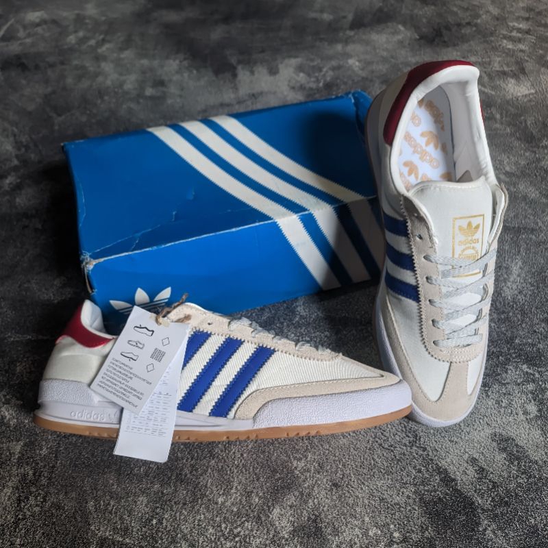 Sepatu Adidas Jeans White Blue Red Original 100% Autentic BNWB