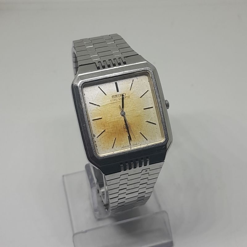 Jam tangan pria Vintage Seiko Tank King Quartz 9721 5020 JDM