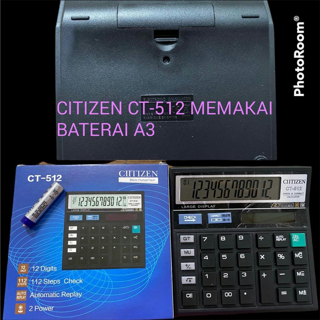 

[1 Pcs] Calculator 12 Digit CT-512A3 / Calculator 12 Digit CT-512A3 Check&Correct
