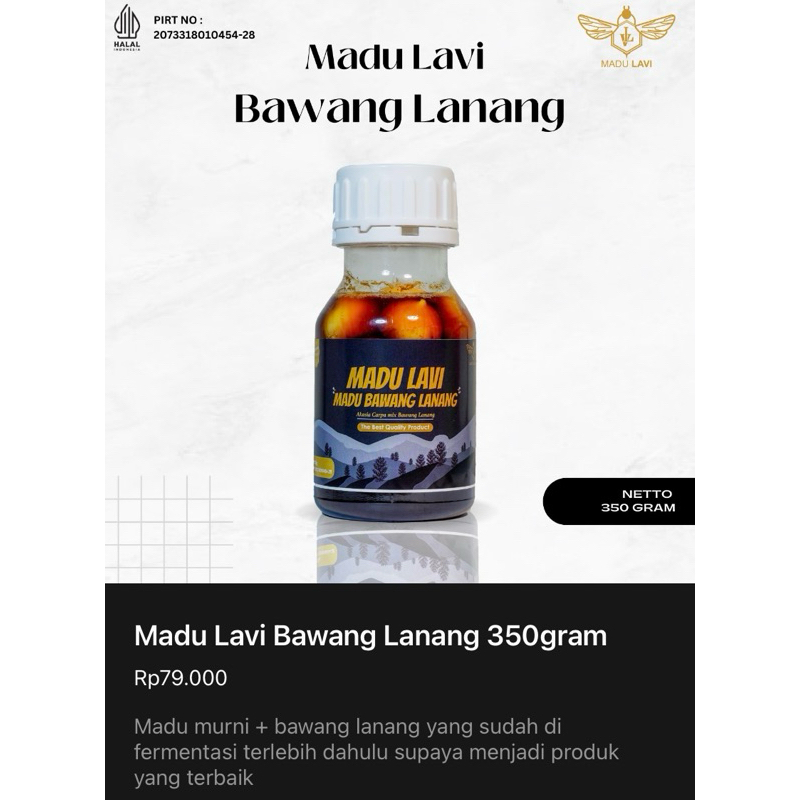 

Madu Bawang Lanang