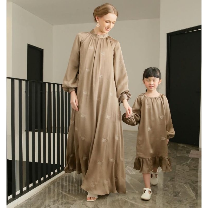 SERENADA DRESS BY D'AMORA NURSING WEAR BRONZE SIZE M NEW