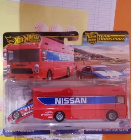 94 nissan 300 zx gts vs euro hauler hotwheels premium car team transport