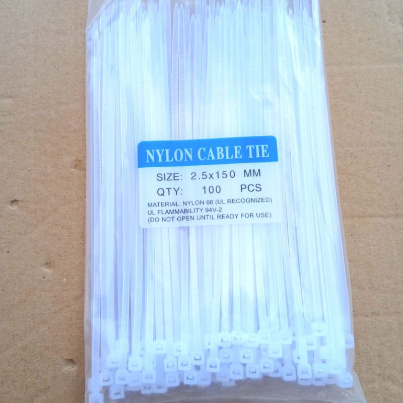 

tali tis 2.5x150mm kabel ties isi 100 pcs 15cm