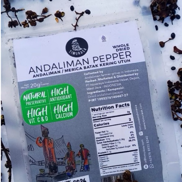 

Andaliman Merica Batak Premium Asli Timurasa - Andaliman Pepper 20g bumbu masakan