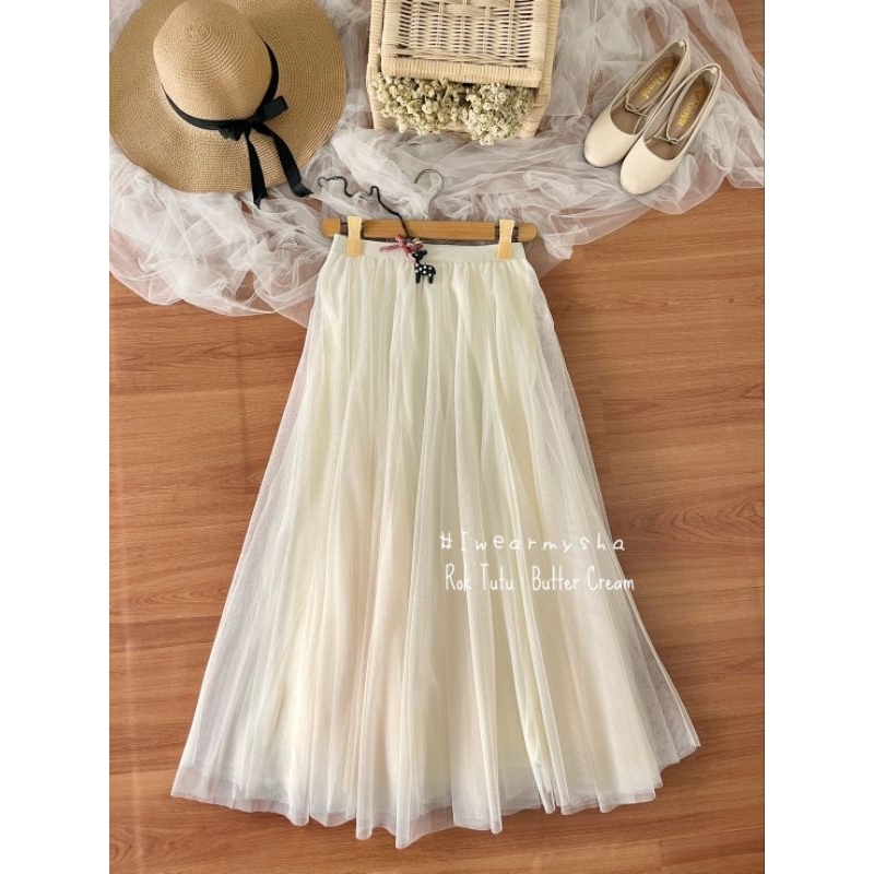 Rok Tutu Princess Premium 3 Layer Panjang Mysha | Tulle Skirt Iwearmysha