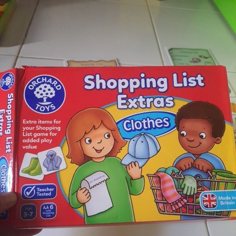 orchard toys shopping list extras bersi clothes
