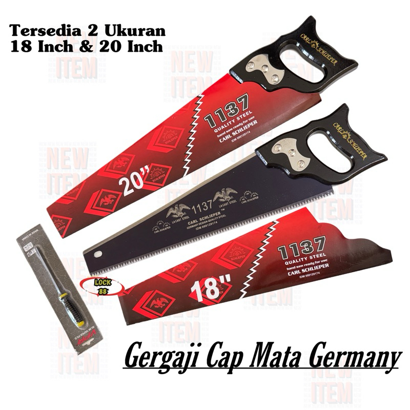 gergaji potong kayu bambu pohon cap mata merah carl schlieper saw germany design quality steel