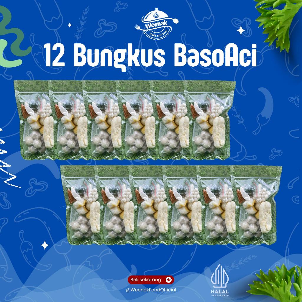 

Paket 12 Bungkus Baso Aci Kuah Kaldu/ harga murah/ pedas nampol/ Home Made