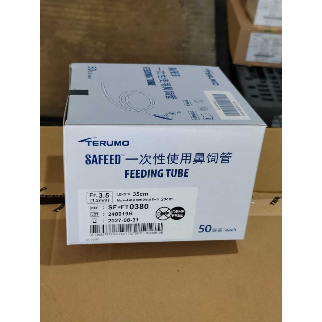 Terumo NGT Feeding Tube / NGT FR 3 5 8 - Per Box 50 Pcs