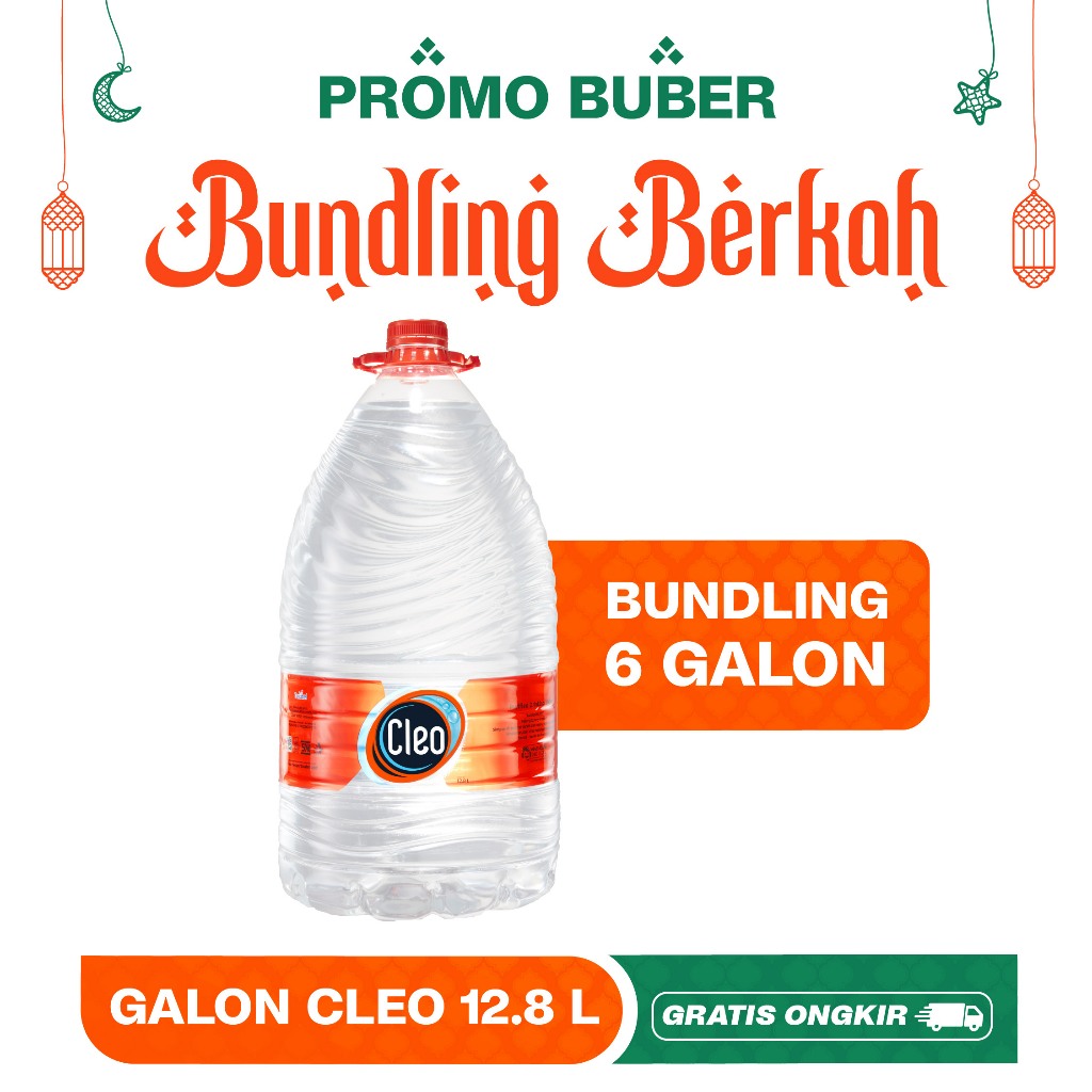 

Cleo Air Murni 12,8 LT - Bundling Hemat 6 Galon