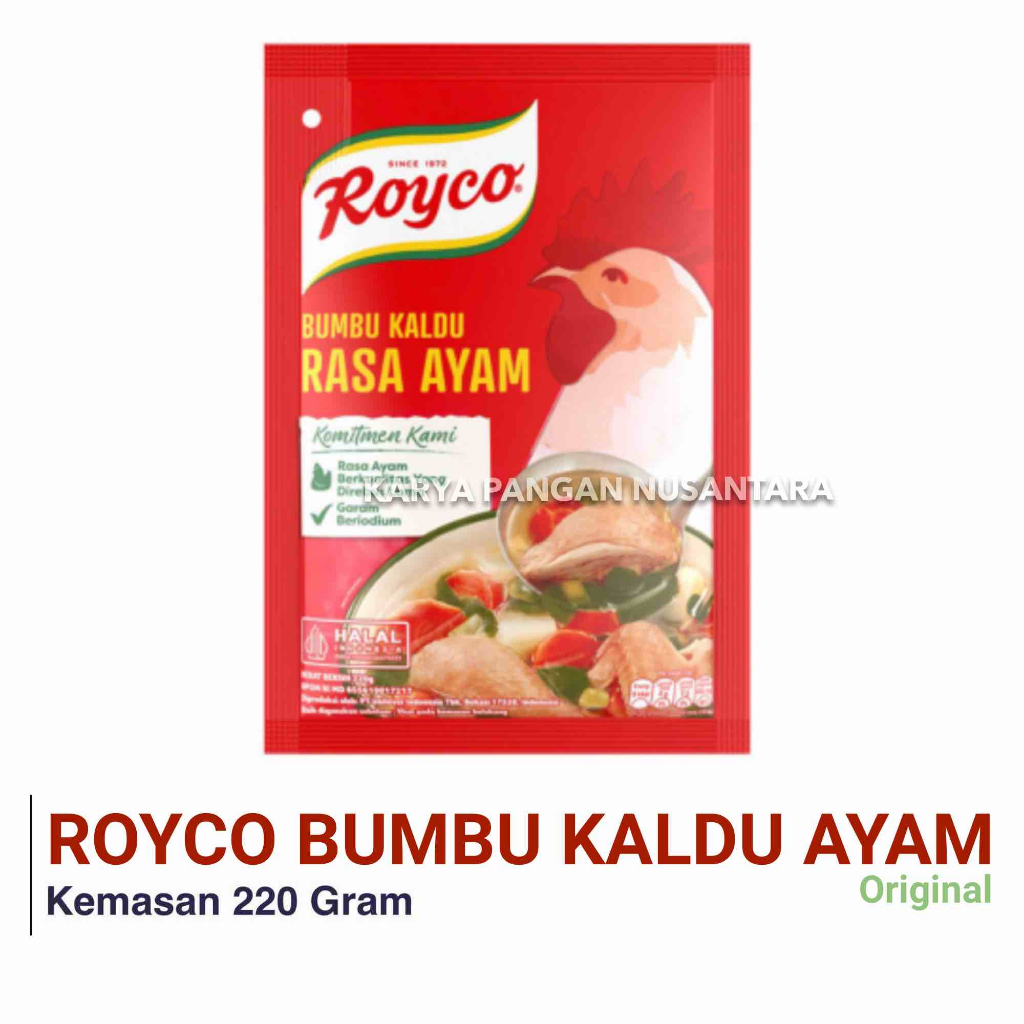 

ROYCO BUMBU KALDU AYAM ROYCO PENYEDAP RASA KALDU AYAM PACK 230 GRAM
