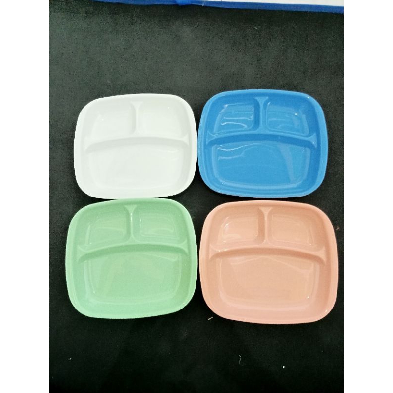 Piring Makan Plastik Sekat | Piring Makan Lucu | Piring Nasi Campur 02 MPW