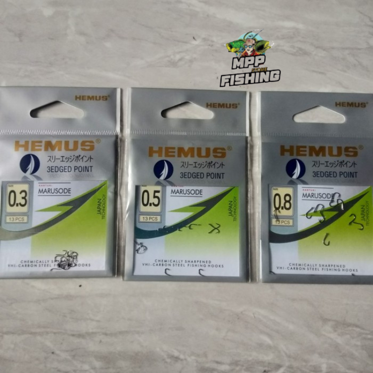 Kail Pancing Hemus Marusode Japan Quality / Mata Kail Kecil Cocok Untuk Ikan Mujair Nila Wader Sepat