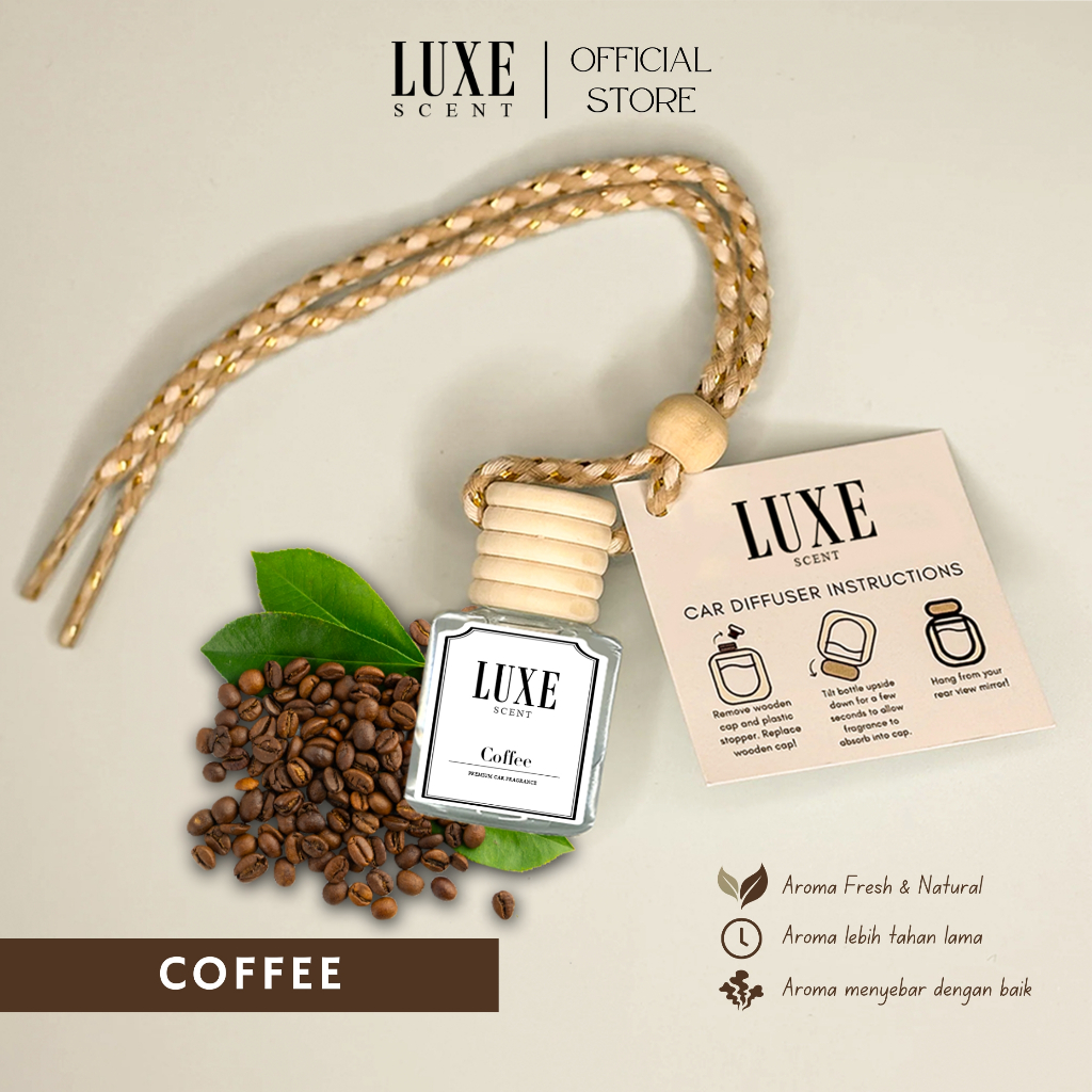 Parfum Mobil dan Ruangan Tahan Lama Aroma Rasa Kopi | Pewangi Mobil | Pengharum Mobil Penyegar Udara