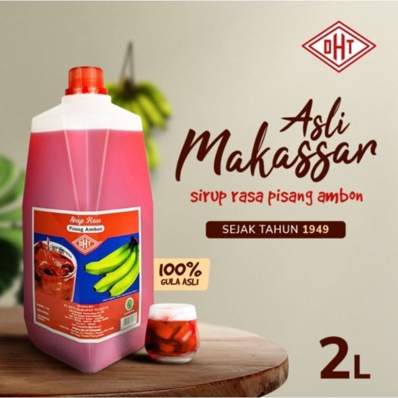 

Sirup DHT Pisang Ambon 2 Liter Khas Makassar