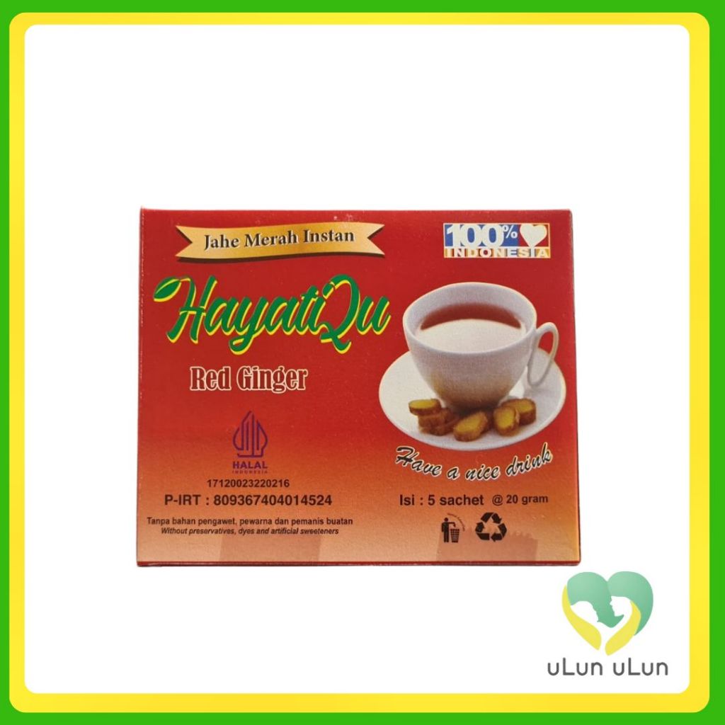 

Ulun Ulun Jahe Merah Instan Box Hayati isi 5 x 20 gr |