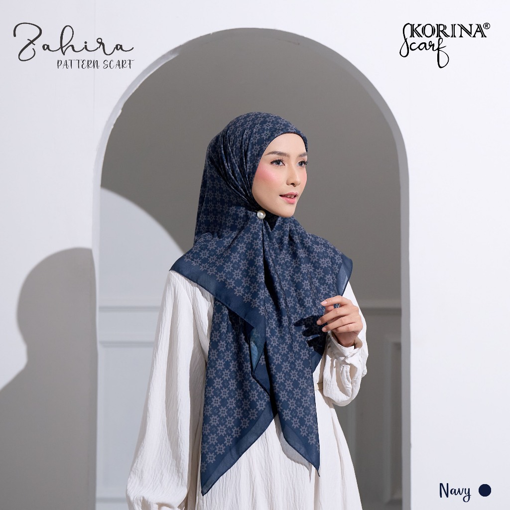 Korina_id - Zahira Pattern Scarf_Premium Pattern Scarf Korina