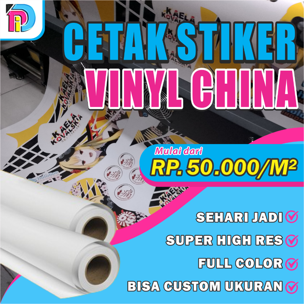 [Anti Air] Stiker Vinyl Meteran Indoor Outdoor | Custom Print Stiker Meteran Anti Air Tahan Panas