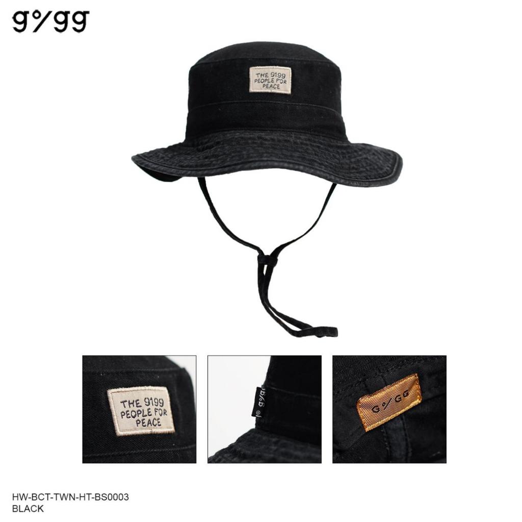 Gigg - Emberd - Black Bucket Hat Rimba Black Premium Cowok - Topi Pancing Pria
