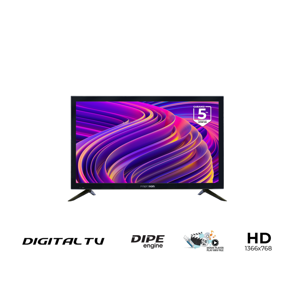 POLYTRON Digital TV 24 Inch PLD 24V1853 - Nuansa E:eltronik Denpasar