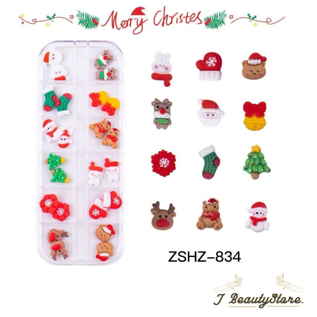 AKSESORIS NATAL BOX / AKSESORIS NAIL ART NATAL