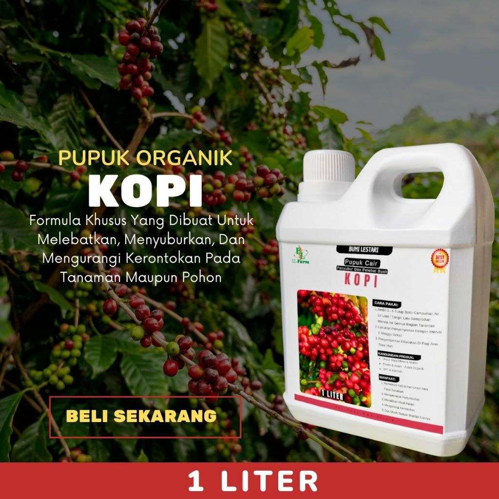 Pupuk Kopi Pupuk Booster Pelebat Buah Kopi Pupuk Tanaman Kopi Berbuah Lebat| Perangsang Bunga Kopi