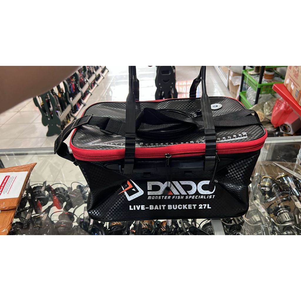 Rubber Live Bait  Daido/kratos 27 Liter / Carrier Bag / tempat Ikan/  Waterproof Tas ikan. tas slemp