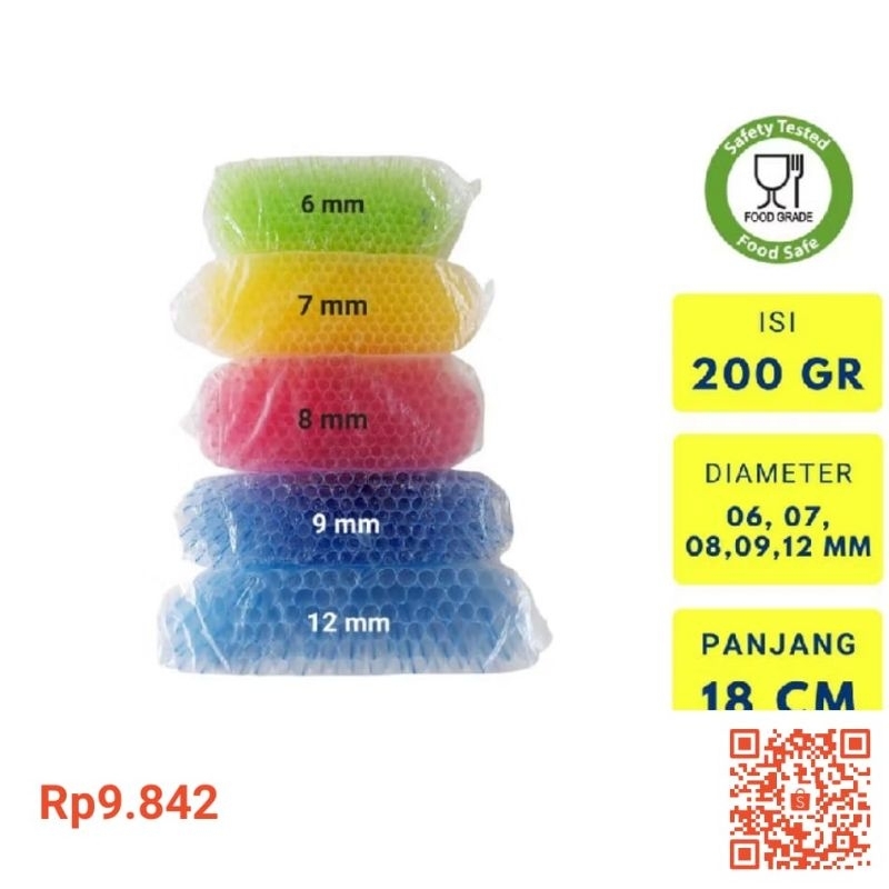 SEDOTAN / SEDOTAN PLASTIK / SEDOTAN BOBA  / SEDOTAN LANCIP / SEDOTAN WARNA / BUBLE VIVOKA