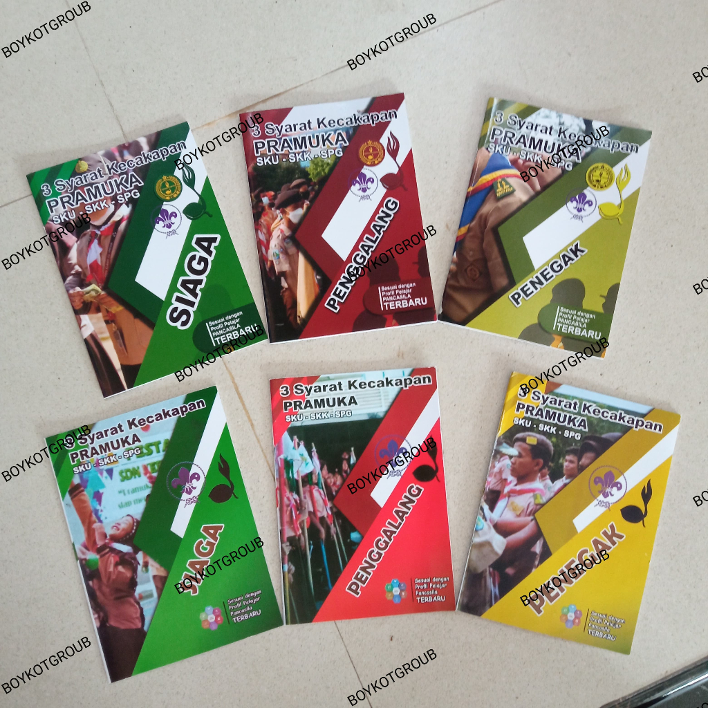 

100 BIJI buku sku skk spg 3 in 1 (jadi satu) buku pramuka siaga penggalang penegak