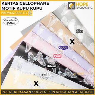

[Harga / 3 Pcs] Kertas Cellophane Motif Kupu2 / Cellophane Wrapping Flower / Kertas Pembungkus Buket / Wrapping Paper Kertas Buket Kado / Kertas Buket / Kertas Bunga Flower