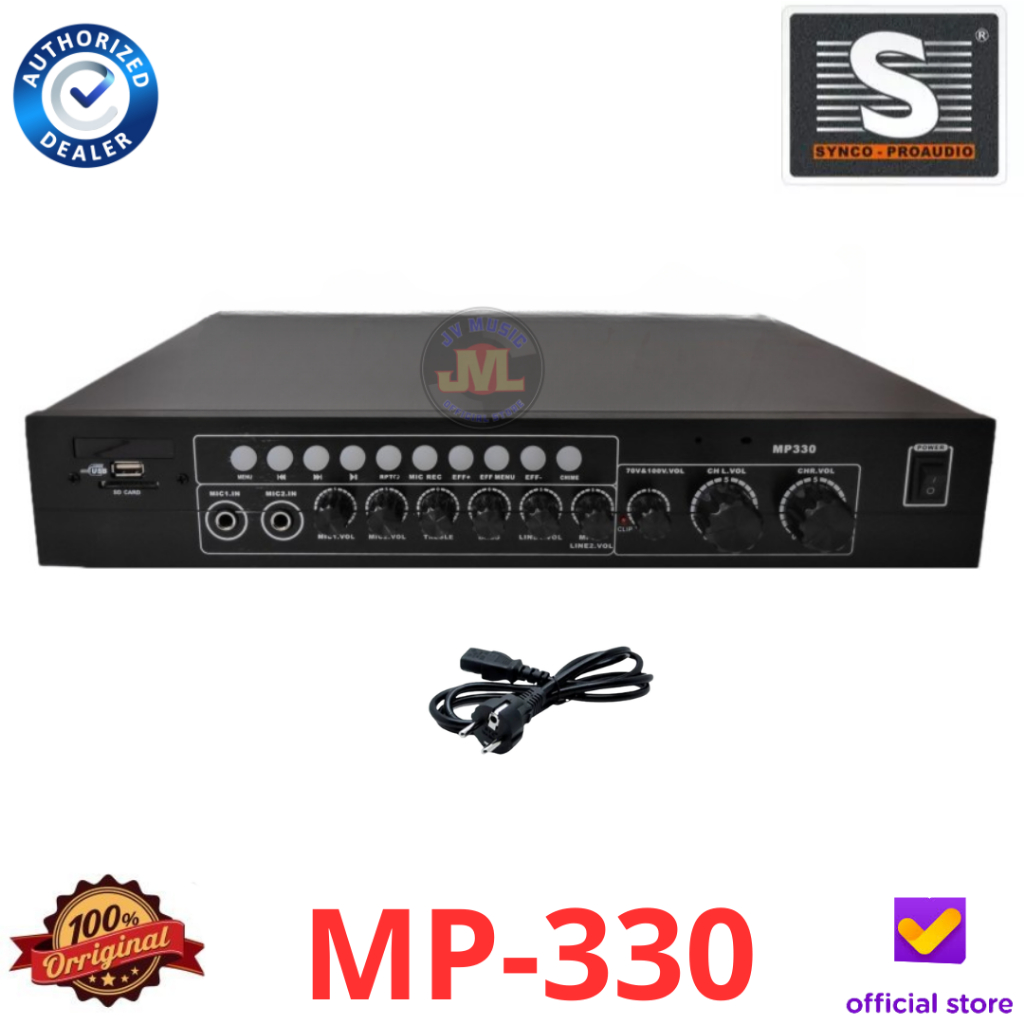 Synco Proaudio MP330 Public Addres System PA Amplifier TOA Original Synco MP-330