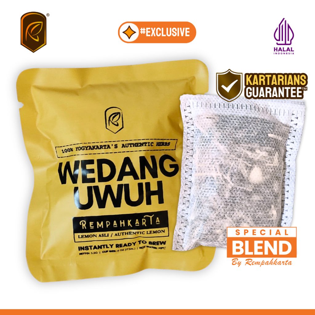 

REMPAHKARTA Wedang Uwuh Teabag Exclusive Lemon (1 Teabag)