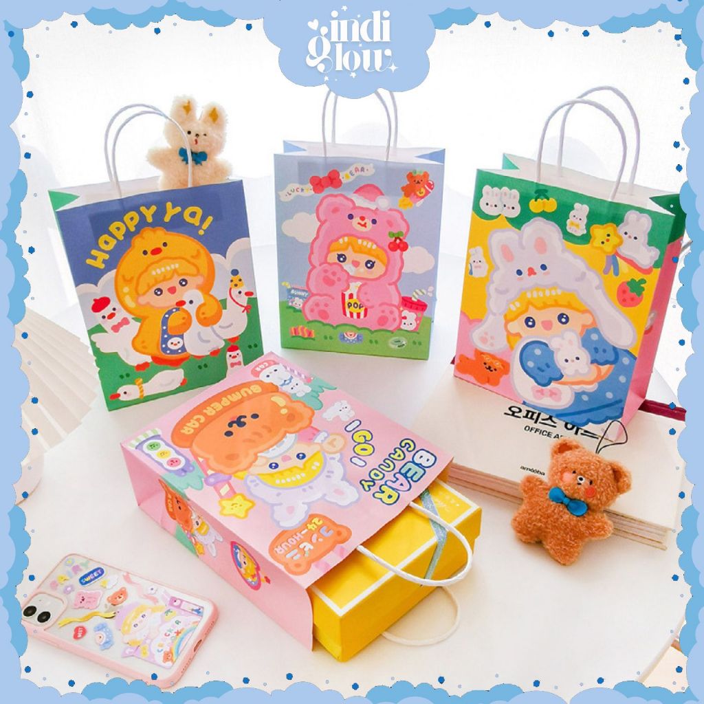 

IG Paperbag Tas Hadiah Tas Belanja ToteBag Motif Dodogirl Lucu Aesthetic Tas Hadiah Tas Kado Hampers