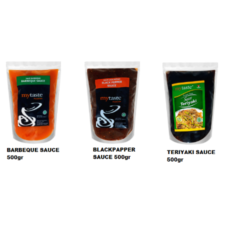 

MY TASTE SAUCE BBQ / BLCKPAPER / TERIYAKI 500gr