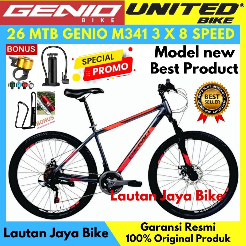 Sepeda Gunung 26 MTB Genio M341 Sepeda Gunung Terbaru