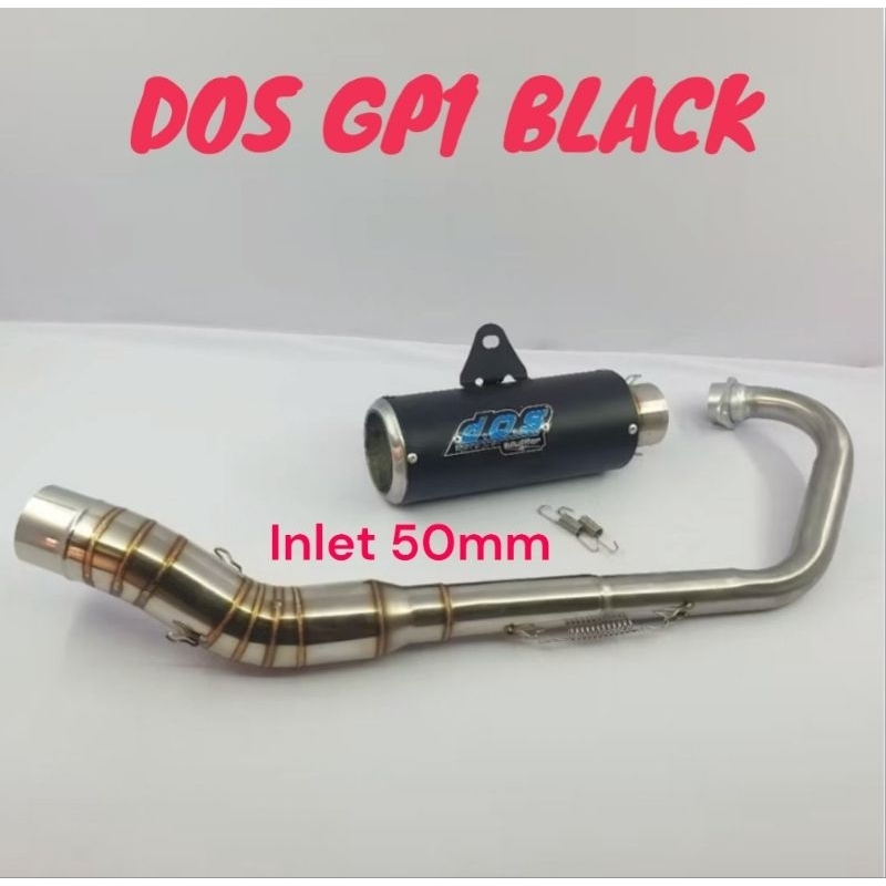 KNALPOT DOS GP1 BLACK COTING JUPITER MX NEW MX OLD KNALPOT DOS GP1 MX KING KNALPOT RACING DOS GP1SAT
