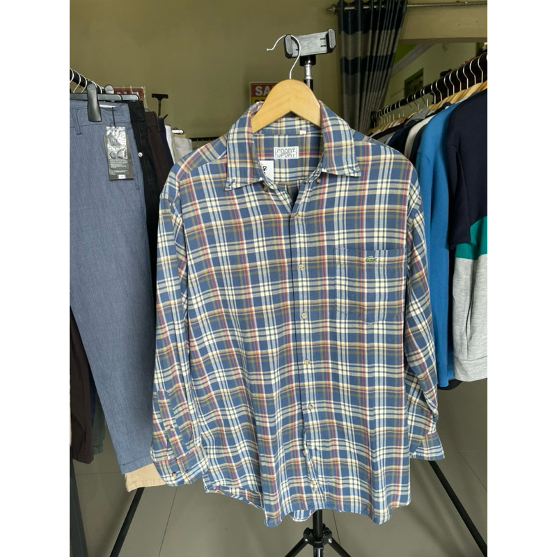 kemeja flanel second brand/lacoste/original