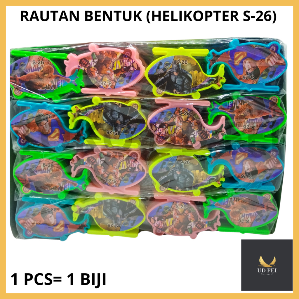 

(1 PCS=1 BIJI S-26 HELIKOPTER) RAUTAN BENTUK/ OROTAN HELIKOPTER/ OROTAN BENTUK HELIKOPTER/ RAUTAN PENSIL / OROTAN PENSIL