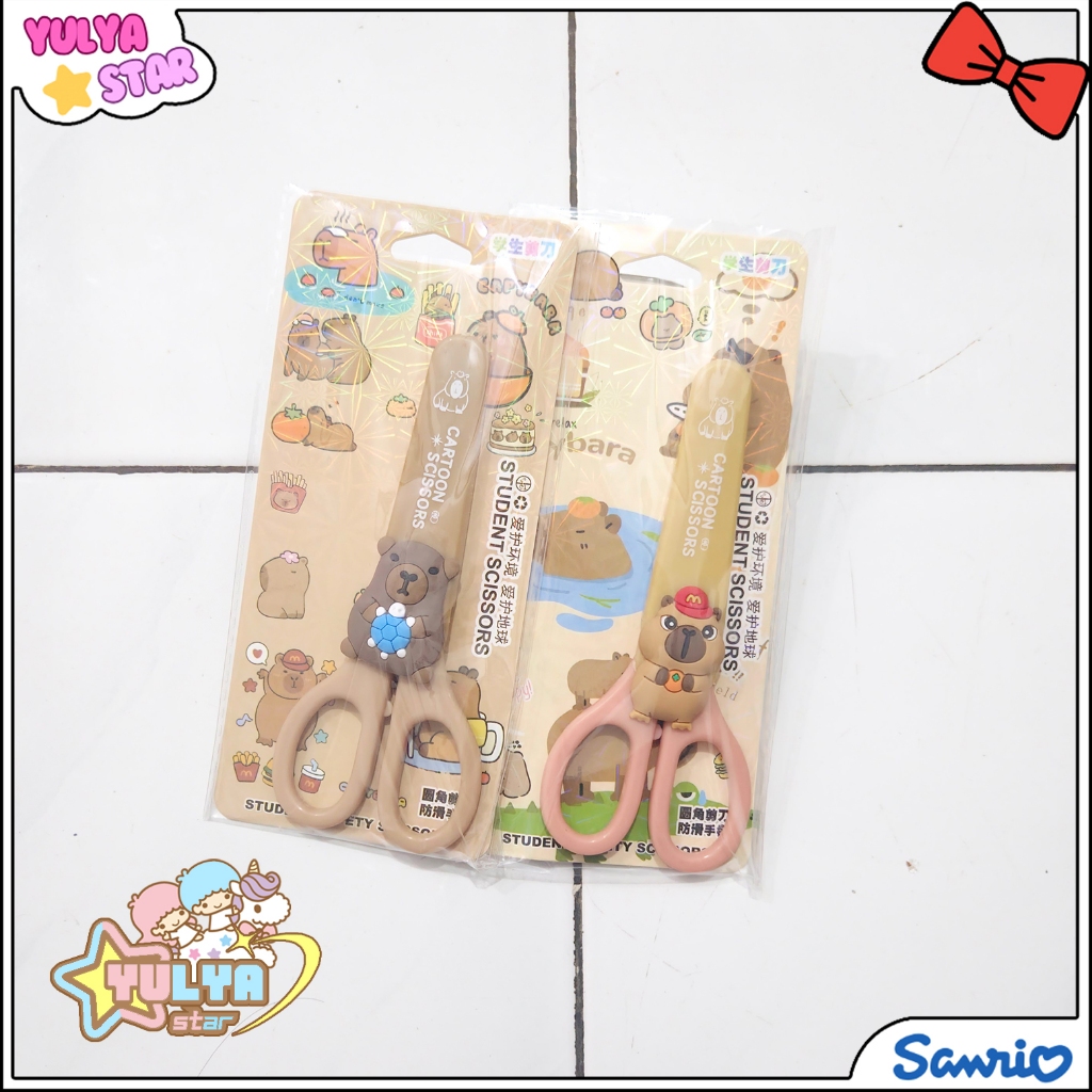 

Gunting Kertas Motif Capybara / Safety Scissors Capybara