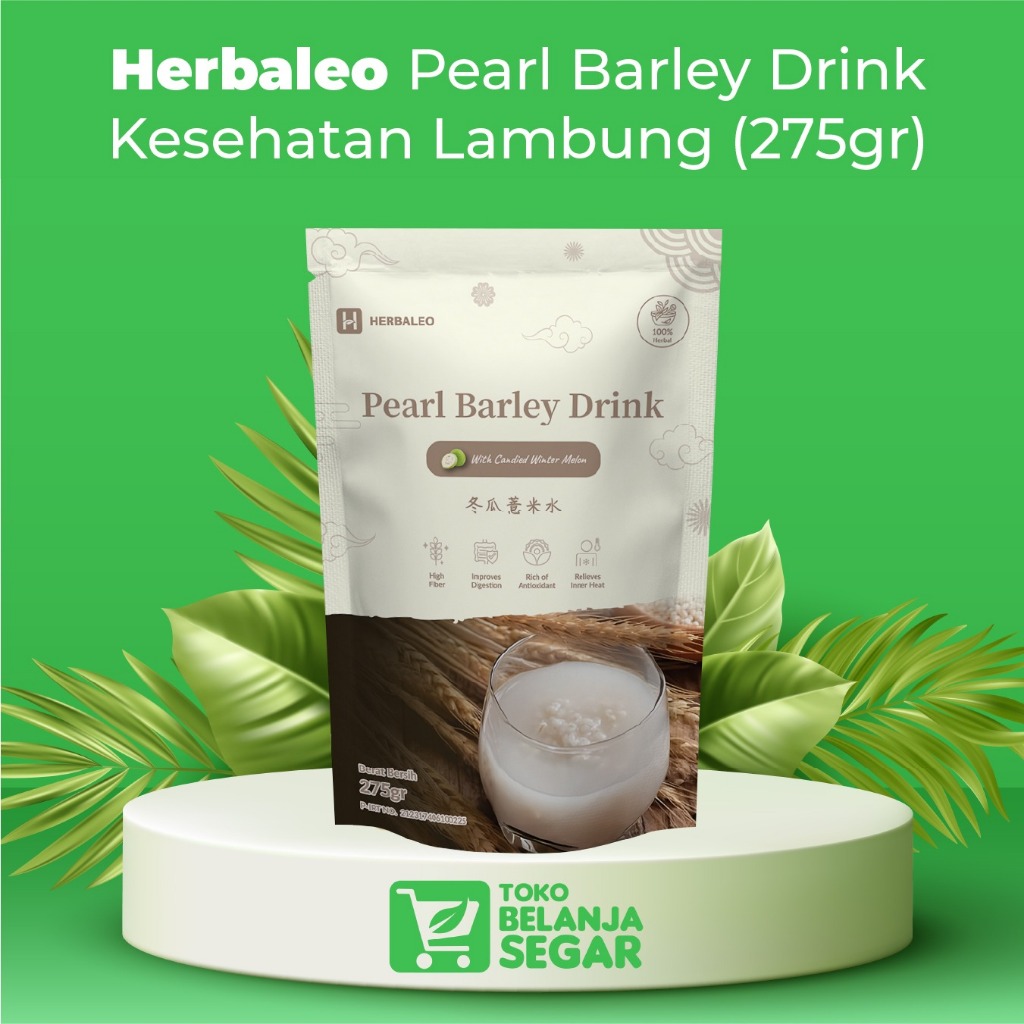 

Pearl Barley Drink Herbaleo - Minuman Kesehatan Lambung (275gr)