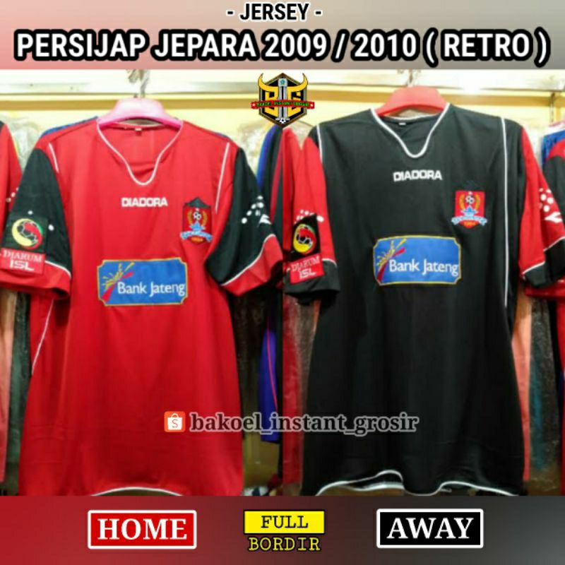 Jersey PERSIJAP JEPARA 2009 / 2010 Liga Jarum ISL Home Away PRINTING atau BORDIR Remake RETRO