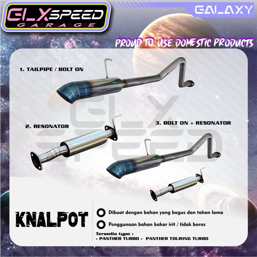 TAILPIPE BOLTON PANTHER TURBO / PANTHER TURBO TOURING-BERKUALITAS
