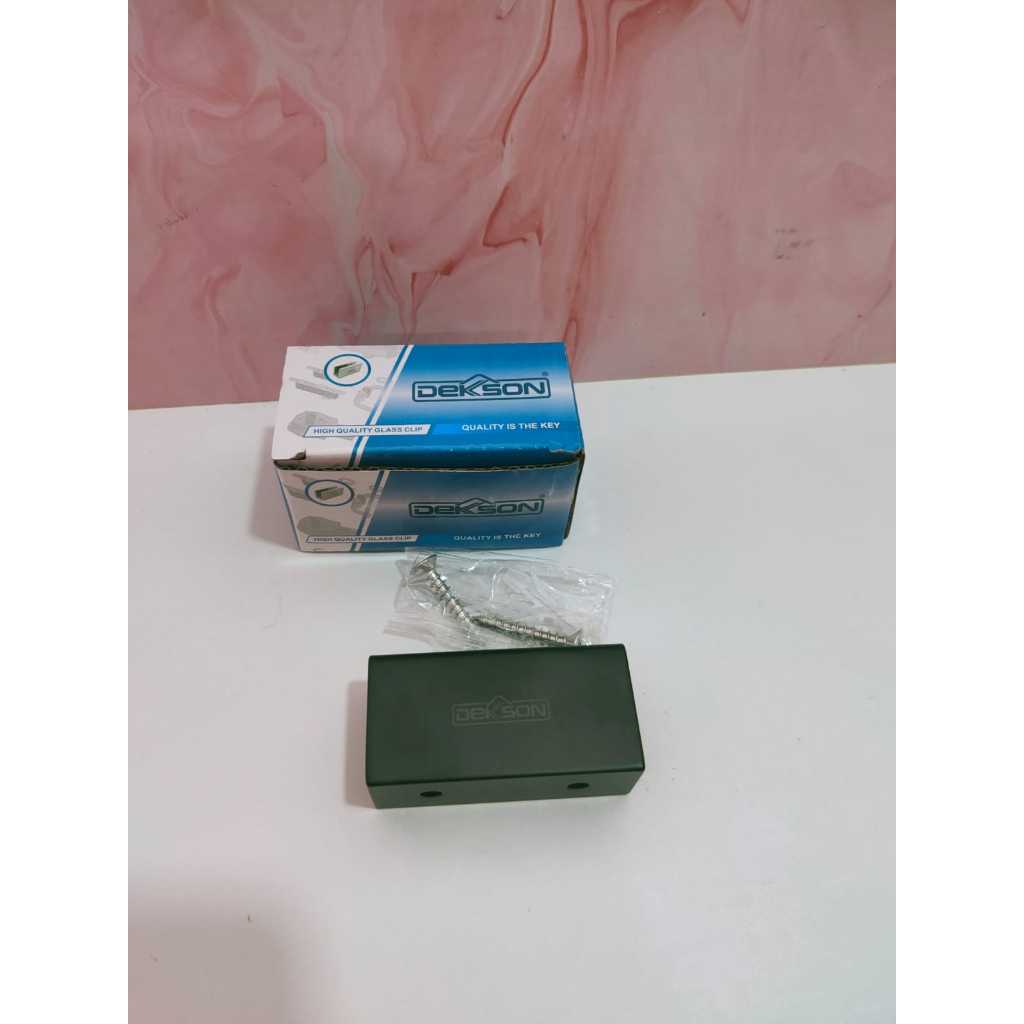 GLASS CLIP DEKSON GC U800 AL BLACK PENJEPIT KACA DEKSON HITAM