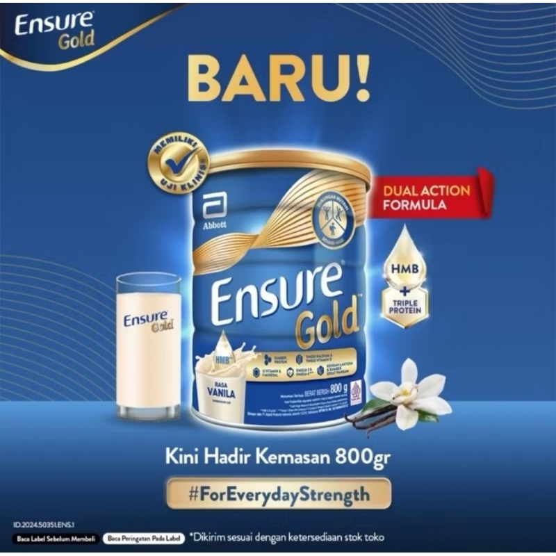 

ENSURE GOLD VANILA 800GR