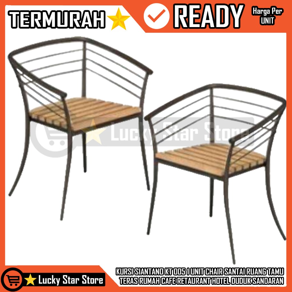 Kursi Tamu Santai Siantano Kt 005 Kursi Teras Bidang Datar Kenap Bangku Tempat Duduk Sandaran Jok Ka