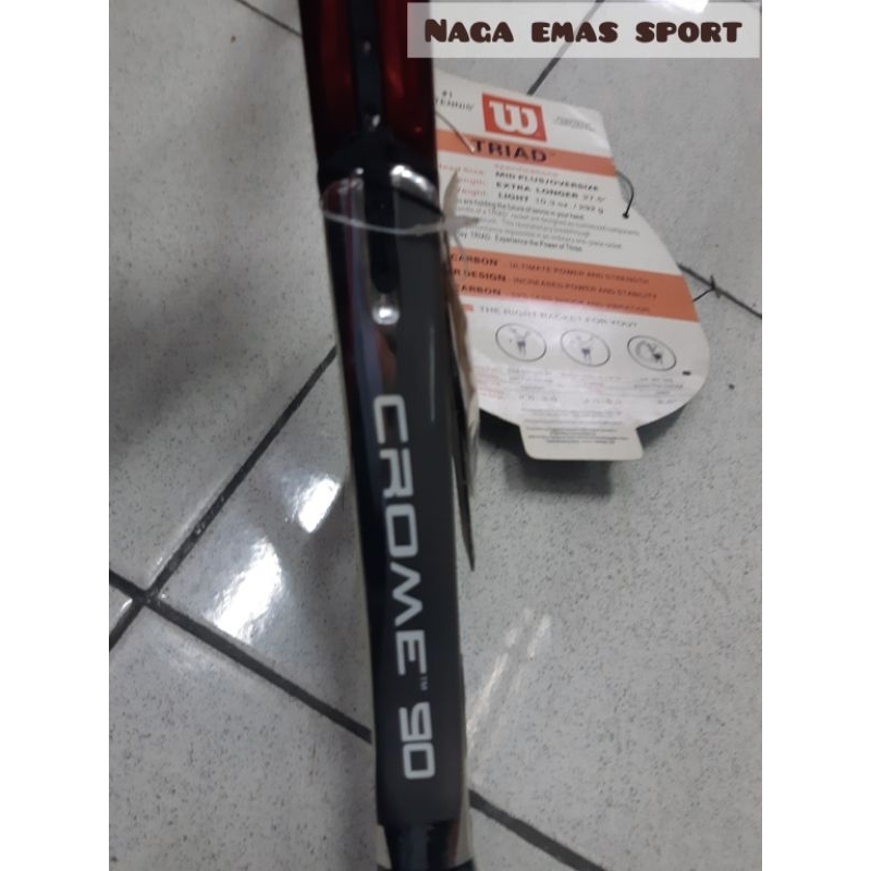 [NES SPORT] RAKET TENNIS WILSON CHROME TRIAD 9.0 ORIGINAL
