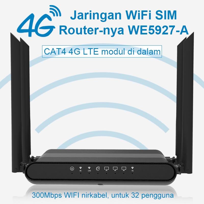 IndahRestore - ZBT 4g router dengan slot kartu sim Tanpa Hadapan Hotspot 4G LTE Modem Router WIFI